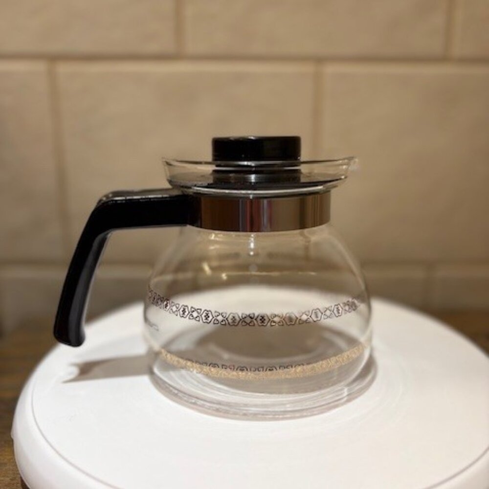 Vintage Melitta Glass Coffee Carafe Pot 4 Cup Corning Brand Heat Proof Glass